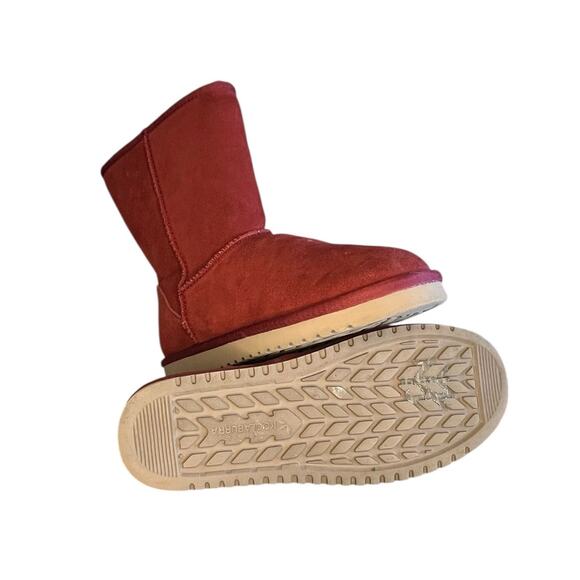 Koolaburra by UGG Women's Koola Short Boots Suede Size 8 Red Brown - Picture 5 of 6